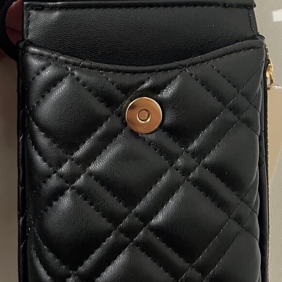 Primark Crossbody Wallet Phone Holder Purse Black Work Travel Chic Classic NWT - Picture 4 of 6